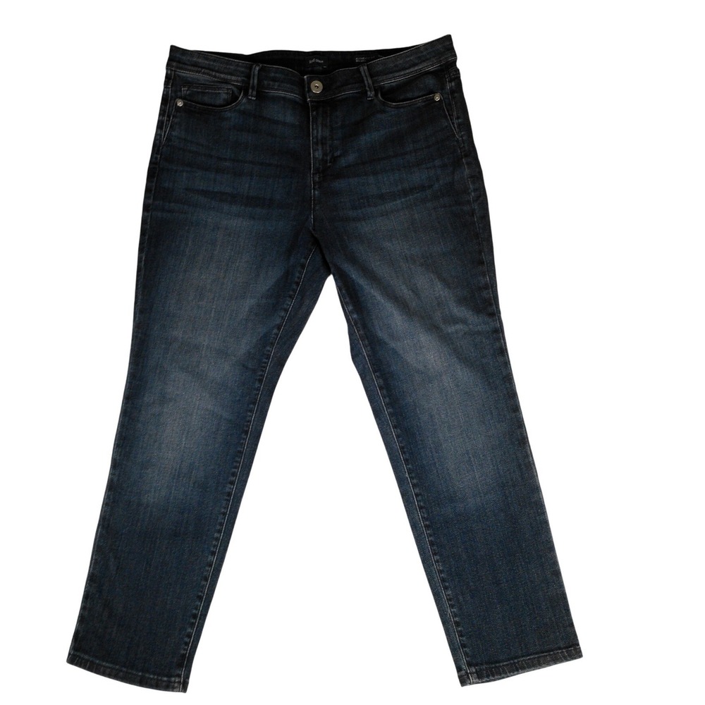 NWT‎ J. Jill Authentic Fit Slim Ankle Jeans Neptune Wash Dark Blue 14P Petite